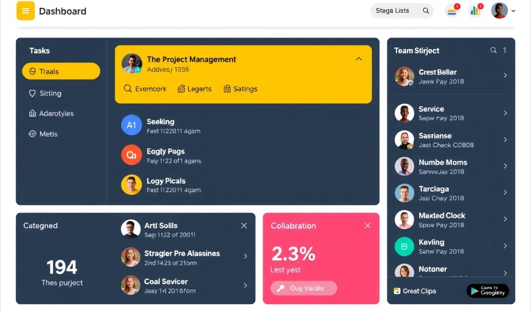 Proiect web pentru o aplicație SaaS de project management