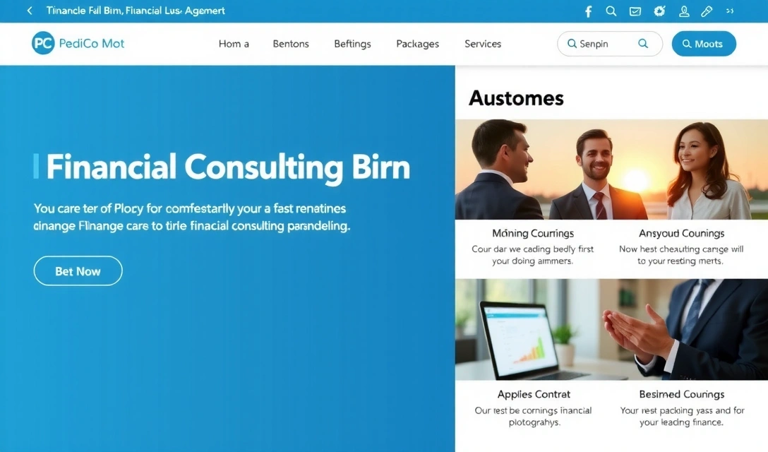 Proiect web pentru un site de prezentare corporate