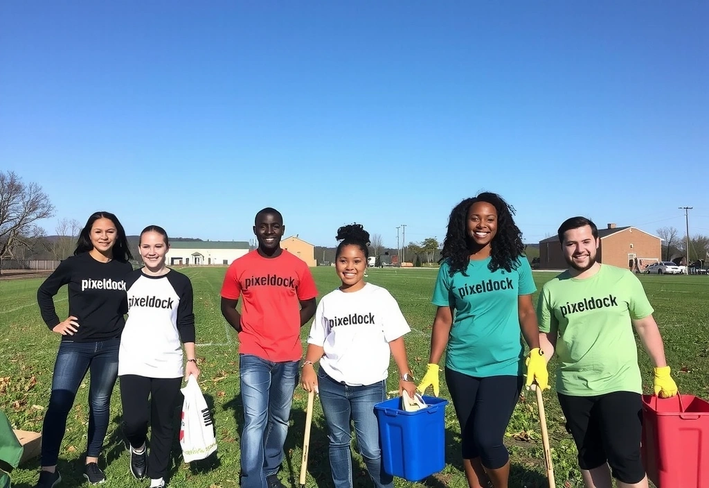 Echipa Pixeldock implicată în activități de responsabilitate socială, plantând copaci sau ajutând comunitatea