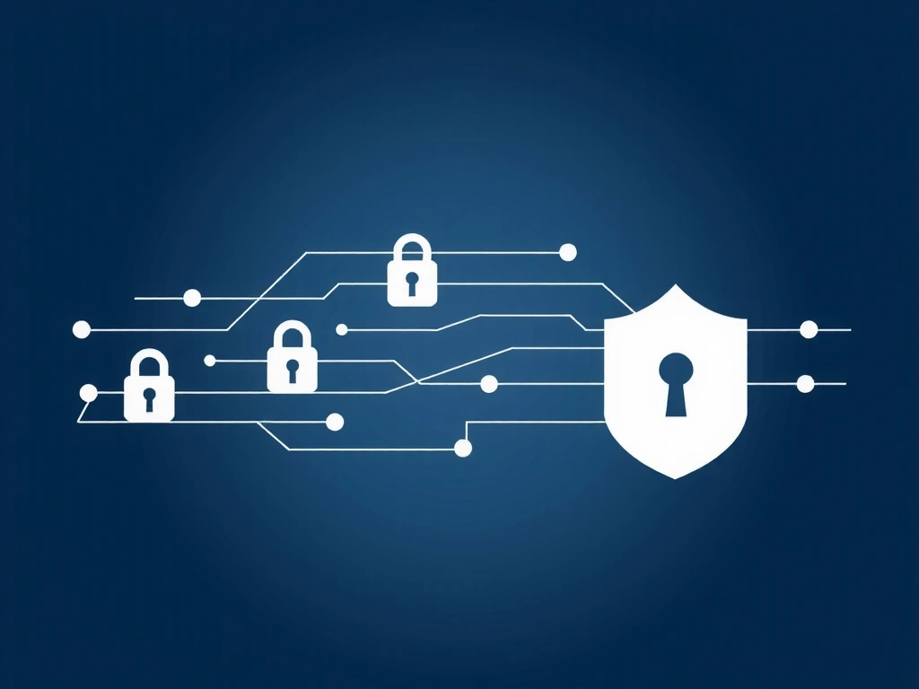 Ilustrație abstractă a securității datelor și confidențialității online